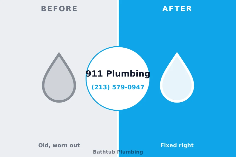 Before and after: plumbing company East Hampton North, NY